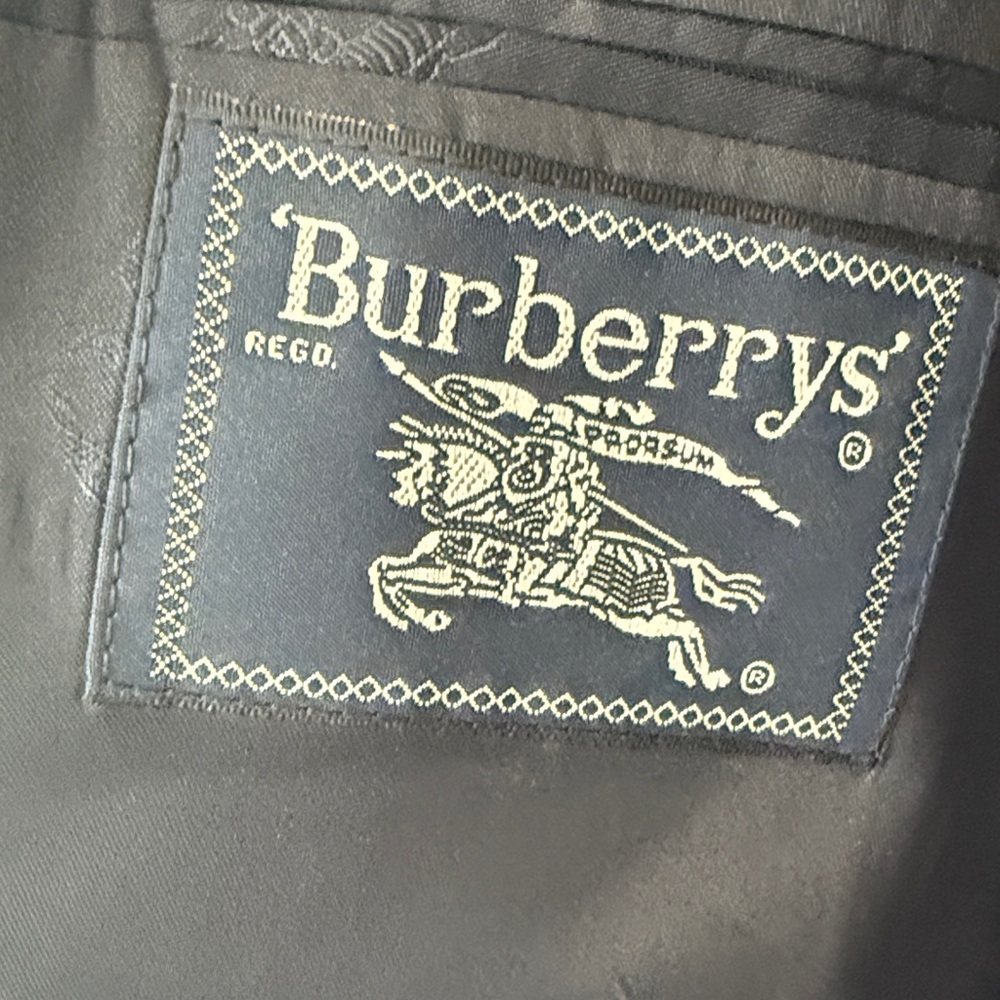 Burberry Dark Blue Double-Breasted Blazer vintage NWT - Picture 5 of 7